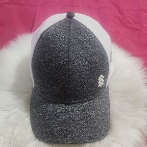 Gray and White Ouray Baseball Cap Virginia State Adjustable Fitted Baseball Hat